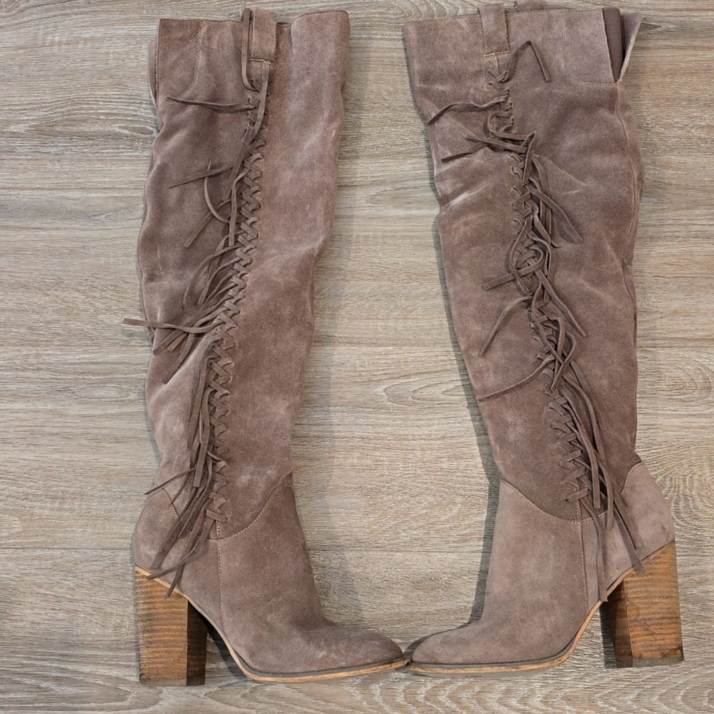 Women's Suede Over-the-Knee Boots by Carlos Santana